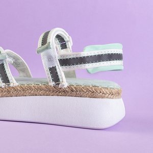 Mätové dámske sandále s reflexnými vložkami Kollin - Obuv