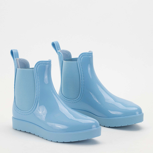 Modré dámske čižmy do dažďa s mandľovou špičkou Reili - Obuv