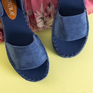 Modré dámske sandále Sitra - obuv