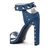 Modré sandály s vysokým podpatkem Ibbie - Obuv 1