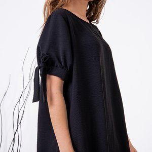Nadmerná čierna dámska tunika - Oblečenie