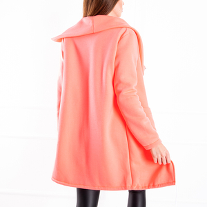 Neónová ružová dámska oversize bunda - Oblečenie