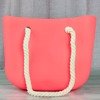 Neonová růžová gumová taška s úchyty - Kabelky 1