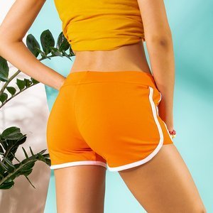 Neónové oranžové športové kraťasy - Oblečenie