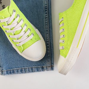 Neonovo zelené dámske tenisky Fatuv - obuv
