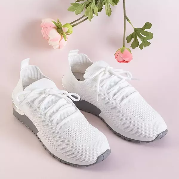 OUTLET Biele dámske športové topánky značky Buer - Footwear