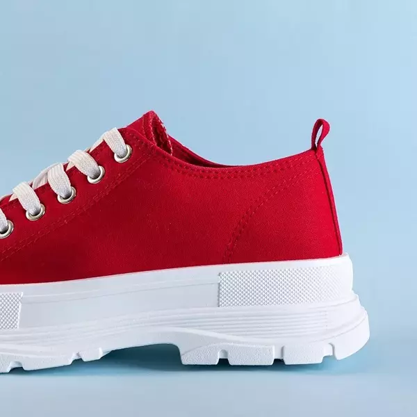 OUTLET Červené dámske športové topánky Weneri - Obuv