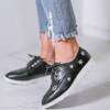 OUTLET Čierne topánky s ozdobnými špendlíkmi Shelley - Obuv