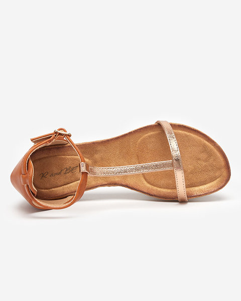 OUTLET Dámske ťavie sandále s eko semišovou vložkou Selione - Topánky