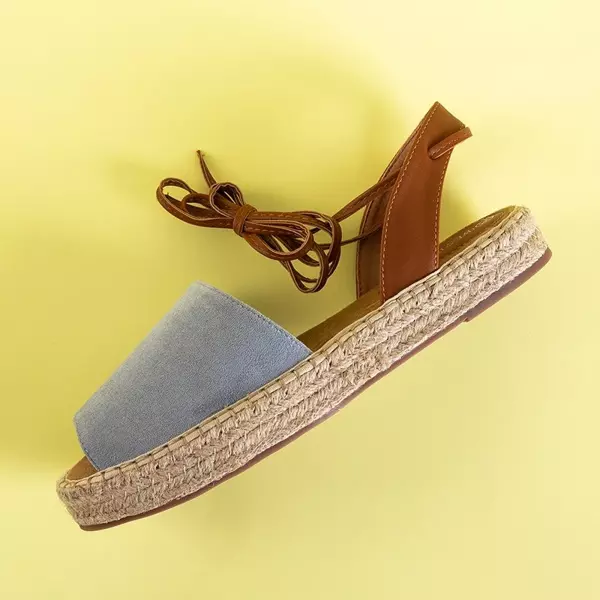 OUTLET Modré dámske sandále od Alvina - Obuv