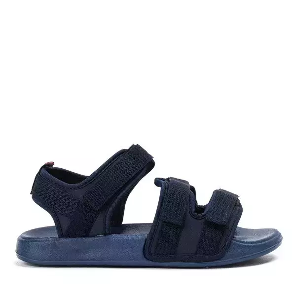 OUTLET Námornícka modrá Crista sandále na suchý zips - Obuv