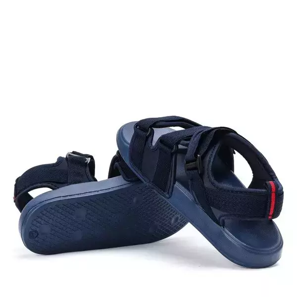 OUTLET Námornícka modrá Crista sandále na suchý zips - Obuv
