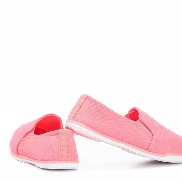 OUTLET Neon ružové detské nazúvacie tenisky Swetselia - obuv