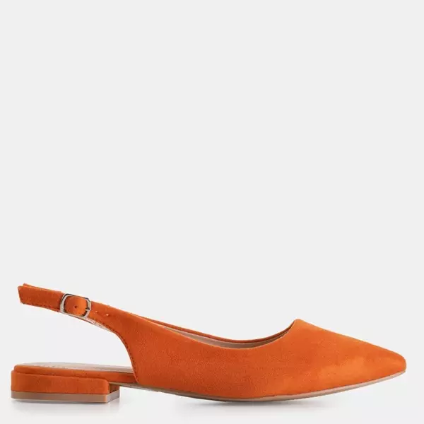OUTLET Oranžové dámske ploché sandále Amaret - Obuv