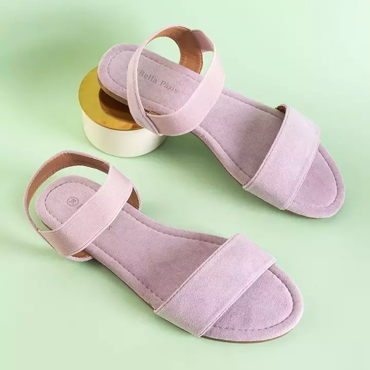 OUTLET Violet dámske eko semišové sandále Sprandu - Topánky