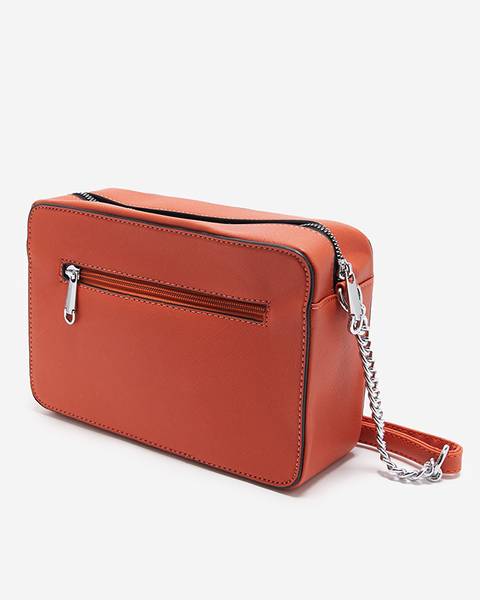 Oranžová dámska ažúrová kabelka - Doplnky