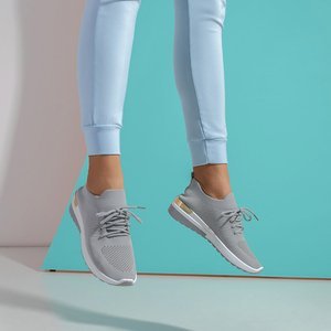 Ovplyvnite šedú dámsku športovú obuv - obuv