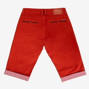 Pánske červené kraťasy - oblečenie