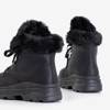 Parag čierne snehové topánky na platforme - Obuv