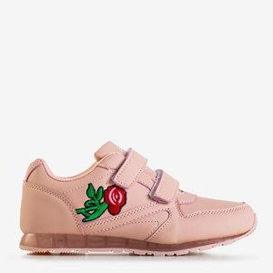 Ružová detská športová obuv s výšivkou Lulita - Obuv