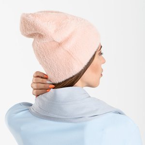 Ružová kožušinová zimná čiapka pre ženy - Čiapky