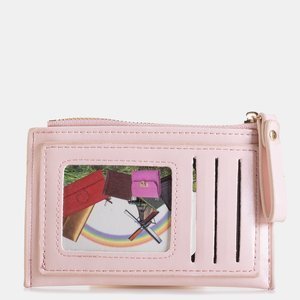 Ružová malá peňaženka na karty - Peňaženka