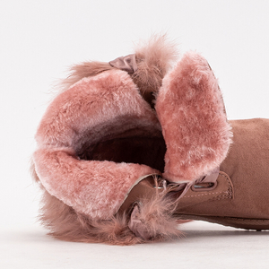 Ružové dámske snehule Ritalo - Footwear