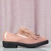 Ružové dámske topánky s kožušinou Missuri - Obuv