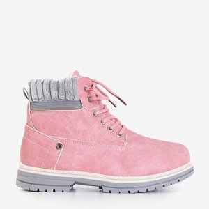 Ružové dámske zateplené topánky Magiten - Topánky