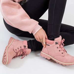 Ružové dámske zateplené topánky od firmy Frodon - topánky