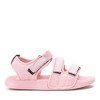 Ružové sandále Crista na suchý zips - Obuv