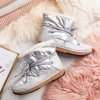 Sofya strieborné izolované snehové topánky - Obuv