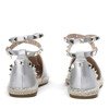 Stříbrné espadrily s cvočky Chita - Boty 1