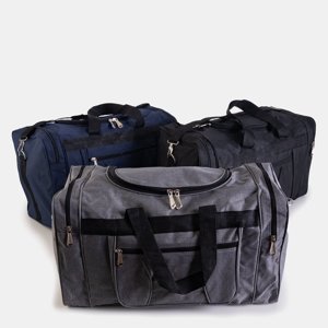 Tmavomodrá cestovná taška s vreckami - Kabelky