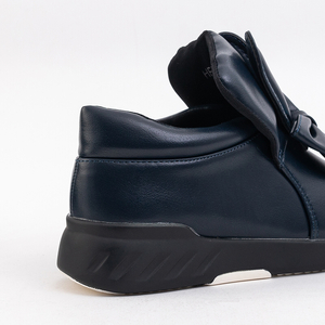 Tmavomodrá detská športová obuv s ozdobou Elira - Obuv