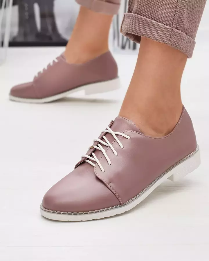 Tmavoružové dámske topánky Uwem- Footwear