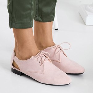 VÝPLET Ružové dámske topánky s výrezmi Fairy - Obuv
