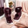 Wisconsin Burgundské kožušinové snehové topánky - Obuv