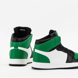 Zelená - čierna dámska športová obuv Anonu - Obuv