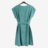 Zelené a modré dámské šaty s nápisem - Šaty 1
