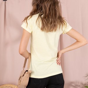 Žlté dámske tričko - Oblečenie